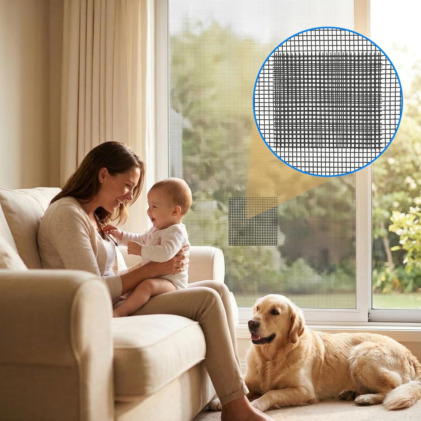 Window Screen Repair Tape Mosquito Net Repair Tape Cuttable and Strong Adhesive Fiberglass 2IN*16.4FT for Window Doors Tears Holes for Screen Repair