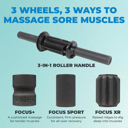 Chirp Focus Muscle Roller Handle for 4" Focus Wheel, 15.5"