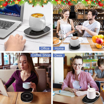 Coffee Mug Warmer for Desk with Auto Shut Off, Coffee Warmer with Auto Shut Off for Desk Office Home ((Valentines Day Coffee Gifts))