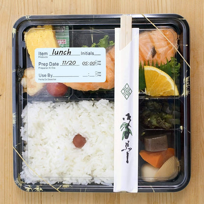 Hybsk 500pcs Freezer Labels for Food Storage Removable FIFO Use By Food Preparation Stickers Prep Date 1 x 2 Inch Labels (Red)