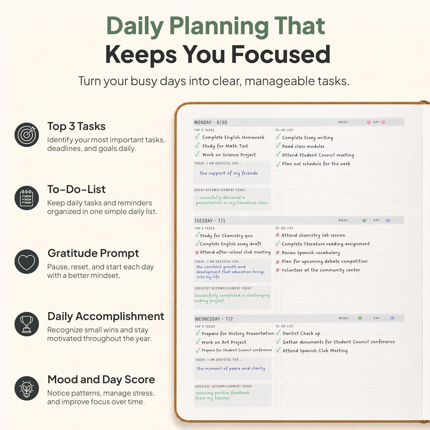 Dated, 2026 Planner, 5.8” x 8.3” - The #1 Productivity Planner to Achieve Your 2026 Goals - Planner 2026-2027 by PRODUCTIVITY STORE (A5, GREY)
