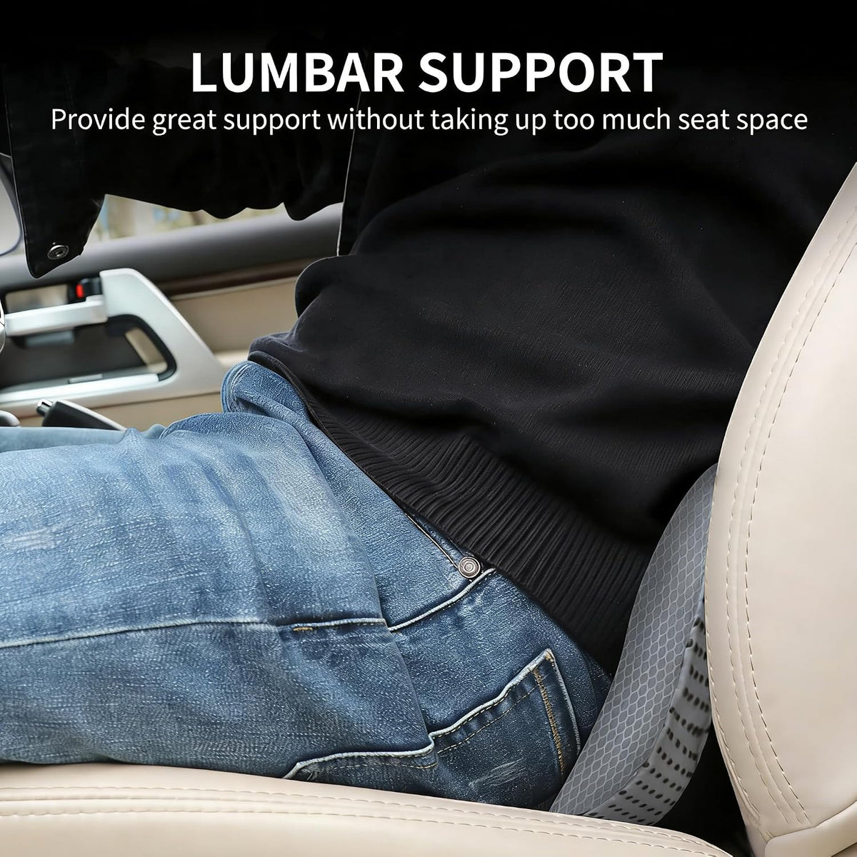 Livtribe Car Seat Cushion, Comfortable Wedge Seat Cushions for Long Driving