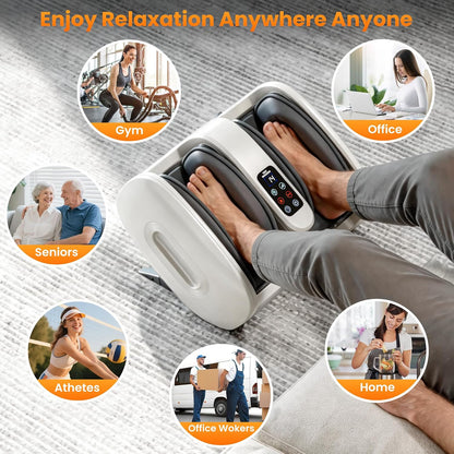 Foot Massager with Heat & Cooling for Feet and Calves, Gift for Men & Women