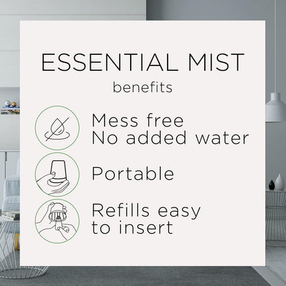 Air Wick Essential Mist Refill, 5 ct, Apple Cinnamon Medley, Essential Oils Diffuser, Air Freshener