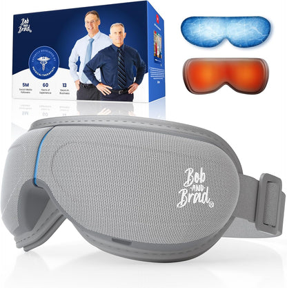 BOB AND BRAD Eye Massager with Heat and Cooling, FSA Eligible HSA Birthday Gifts for Women Men, Heated Eye Massager for Migraine, Heated Eye Mask for Dry Eye Head Tension and Stress Relief