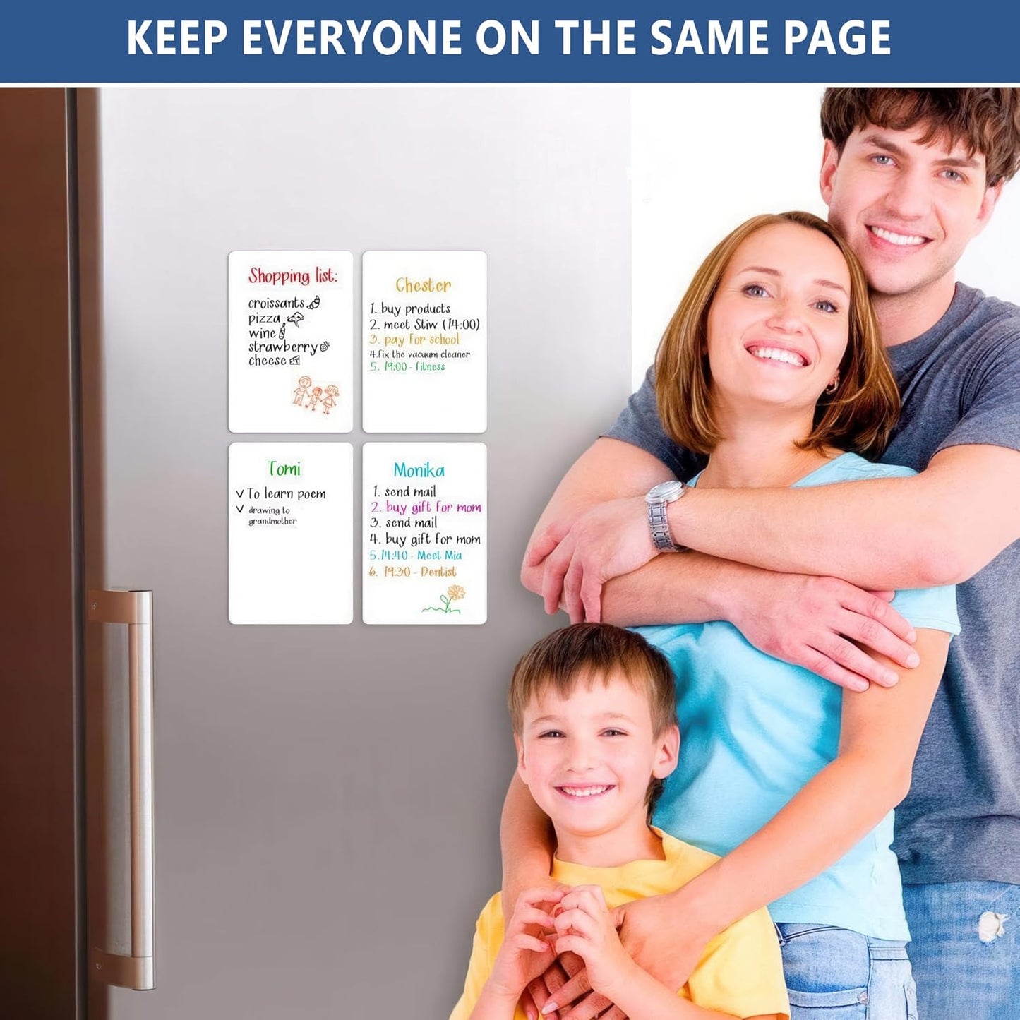 Small Magnetic Whiteboard for Fridge 5x7 in - Dry Erase Board for Refrigerator - Small Magnet List for Frig - Magnetics White Board Sheet - Fridge List Magnet - Mini Magnetic Grocery Shoping