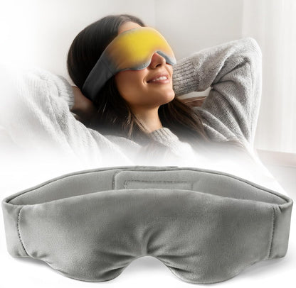 Akakios Heated Eye Mask for Dry Eyes, Microwavable Moist Heat Weighted Eye Masks Warm Compress for Dark Circles and Puffiness, Relief Stye Treatment, with Washable Cover(Pink)