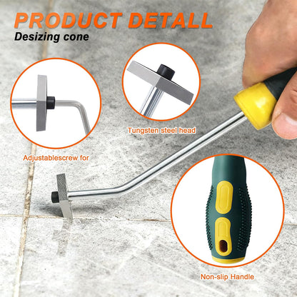 23 Pack Grout Removal Tool Kit, 2 Tile Grout Saws with 6 Extra Blades, 2 Hand Grout Saw with 5 Cleaning Sawtooth Blades, Hook Knife, for Bath Shower Floor Tile Grout Cleaning Caulk Remover