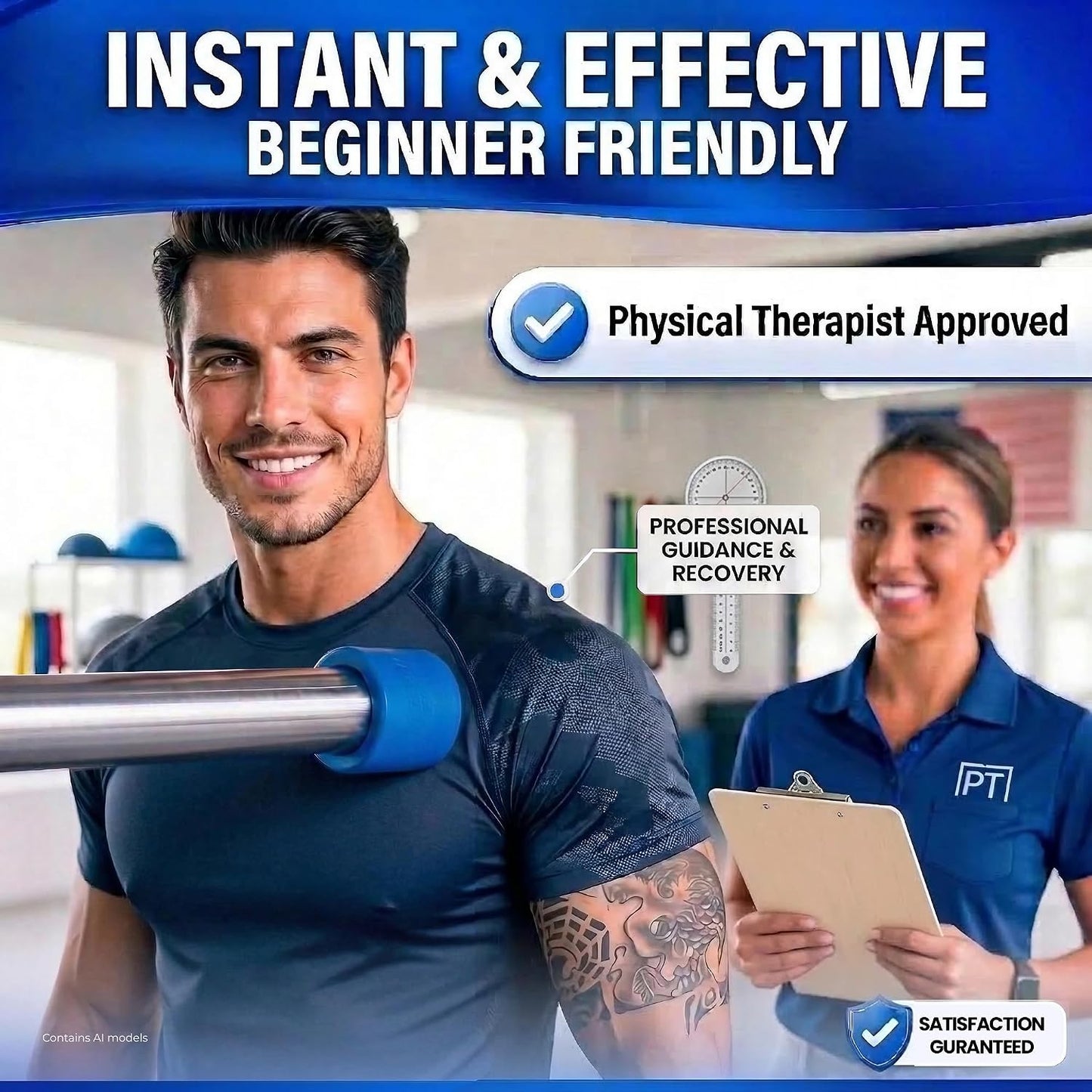 Muscle Trigger Silicone Barbell-Mounted Trigger Point Massage Tool for Back, Neck, Shoulders, Feet & Plantar Fasciitis Relief, Myofascial Release and Deep Tissue Muscle Recovery for Home and Gym | Back Neck Shoulders Plantar Fasciitis Myofascial Muscle