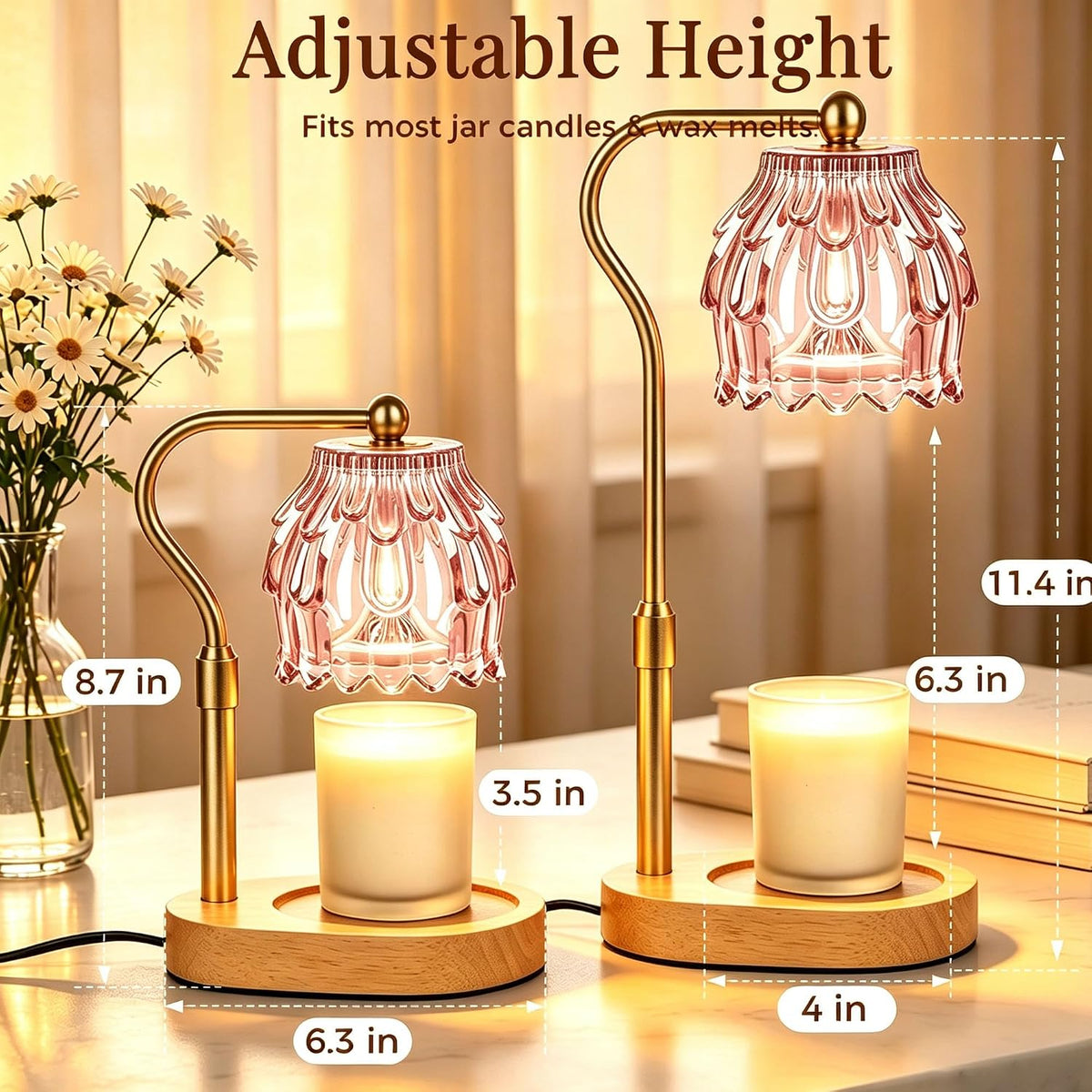 Candle Warmer Lamp with Timer & Dimmable New Home Gift Room Decor