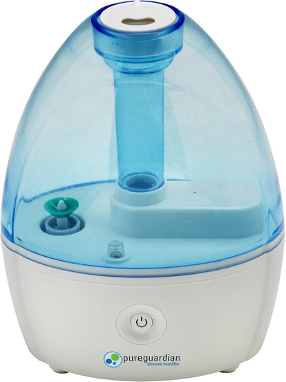 Pure Guardian H910BL Ultrasonic Cool Mist Humidifier, 14 Hrs. Run Time, 210 Sq. Ft. Coverage, Small Rooms, Quiet, Filter Free