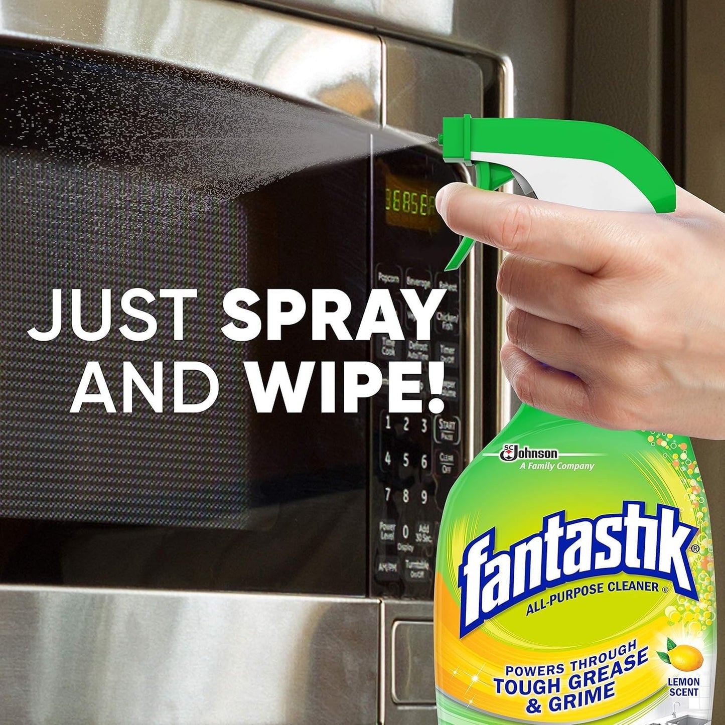 Fantastik All Purpose Cleaner, Multipurpose Surface Cleaner & Kitchen Grease Removal, Packaging Designed to Prevent Leakage and Breakage, Fresh Scent, 32 Fl Oz