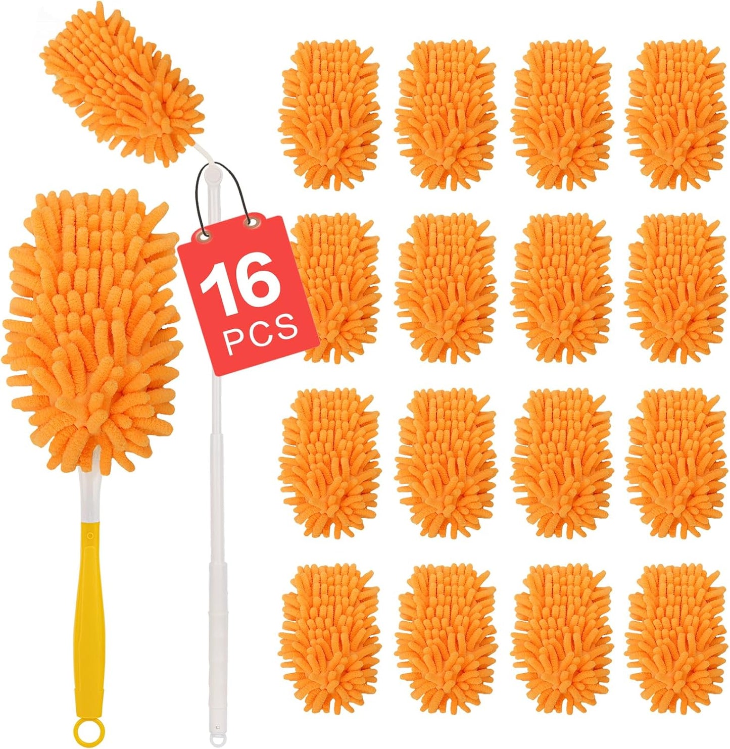 8 Pack Reusable Duster Refill Compatible with Swiffer Hand Duster, 360 Heavy Duty Duster Refills for Cleaning, Office, Ceiling Fan (Handle is Not Included)