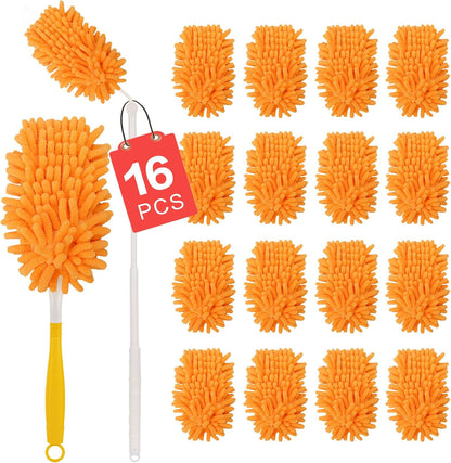 8 Pack Reusable Duster Refill Compatible with Swiffer Hand Duster, 360 Heavy Duty Duster Refills for Cleaning, Office, Ceiling Fan (Handle is Not Included)