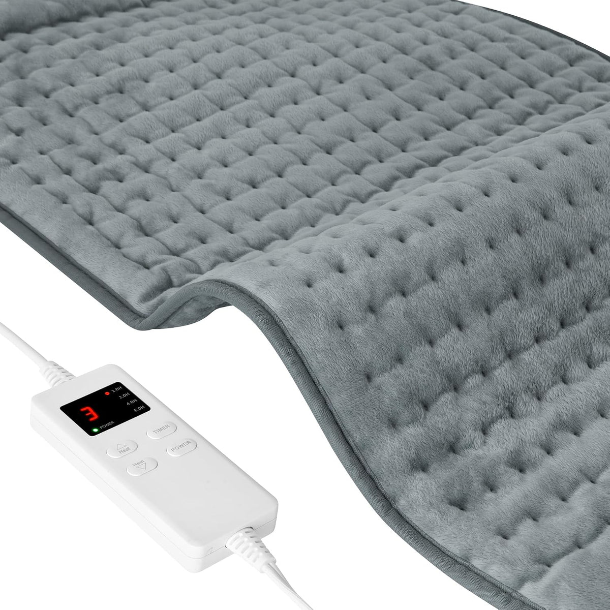 NBKLS Heating Pads for Back Neck Shoulder Pain, Electric Heating Pad Auto Shut Off, Fast Heat, Large Heating Pad Christmas Gift for Women Men, Birthday Gifts for Mom Dad (Blue)