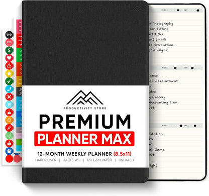 Dated, 2026 Planner, 5.8” x 8.3” - The #1 Productivity Planner to Achieve Your 2026 Goals - Planner 2026-2027 by PRODUCTIVITY STORE (A5, GREY)