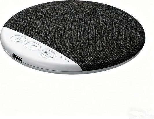 Mini Pillow Speaker for Sleeping, Ultra-Thin Bluetooth Speaker Under Pillow Speaker with White Noise Sound Machine Headphone-Free Sleep Speaker for Adult for Gift-Black
