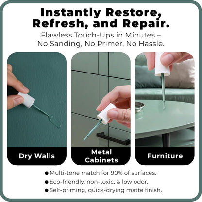 spot. Touch-Up Paint | Matte Finish for Cabinets, Walls, Doors & Furniture | Multi-Tone Beige Repair Kit | Quick-Dry, Self-Priming, Low-Odor, Eco-Friendly | No-Sanding or Primer Needed | 3 Pack
