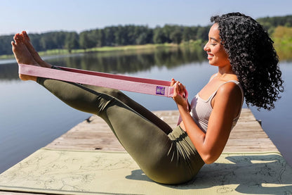 Adaptive Yoga Strap for Stretching - Extra-Wide 2 Inches 100% Cotton Stretch Strap with Steel D-Rings for Physical Therapy, Pilates & Flexibility - Storage Pouch & E-Book