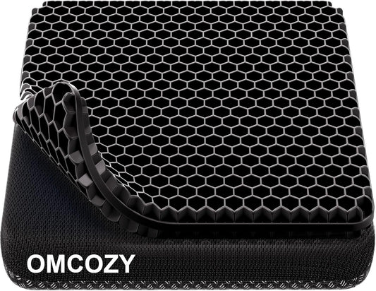 Gel Seat Cushion, Cooling Honeycomb Design for Office Chair Car Wheelchair | Cool & Breathable, Soft & Comfortable