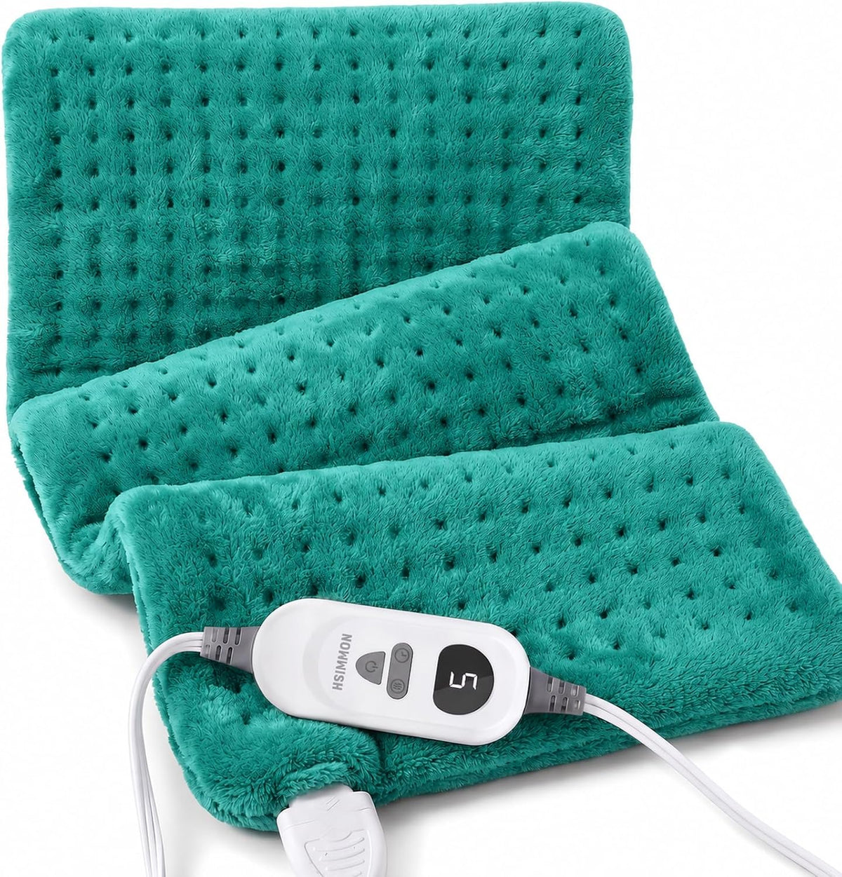 Electric Heating Pad for Back, Cramps, Shoulder, Moist & Dry Heat, 12"x24"