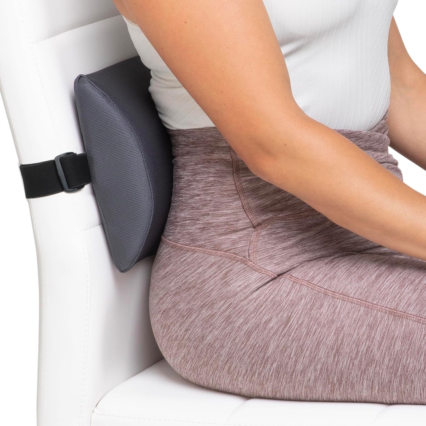 OPTP The Original McKenzie Slimline Lumbar Support, Slim Lumbar Cushion | Low back support for office chair, car seats & travel lumbar pillow, the preferred lumbar cushion by physical therapists