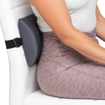 OPTP The Original McKenzie Slimline Lumbar Support, Slim Lumbar Cushion | Low back support for office chair, car seats & travel lumbar pillow, the preferred lumbar cushion by physical therapists