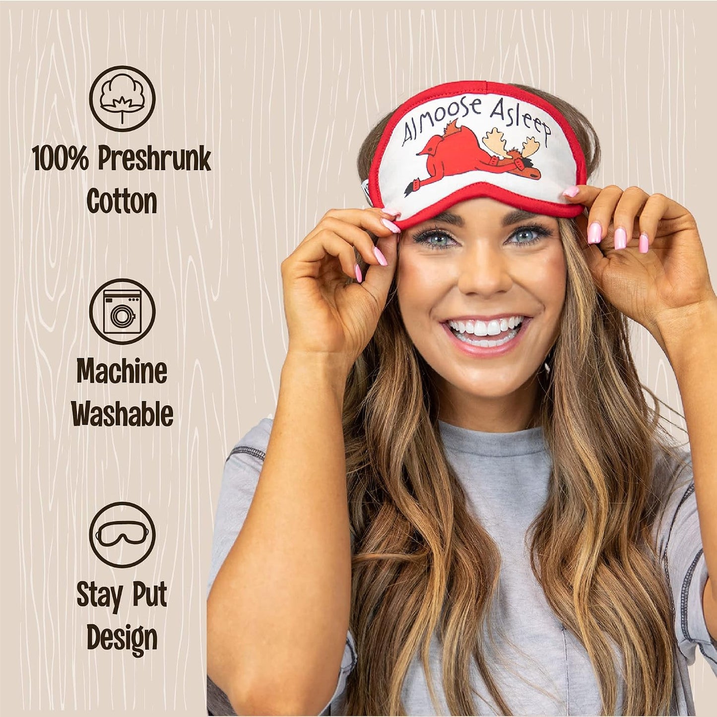Lazy One Women's Cotton Face Mask for Sleep, Washable Sleeping Mask for Adults