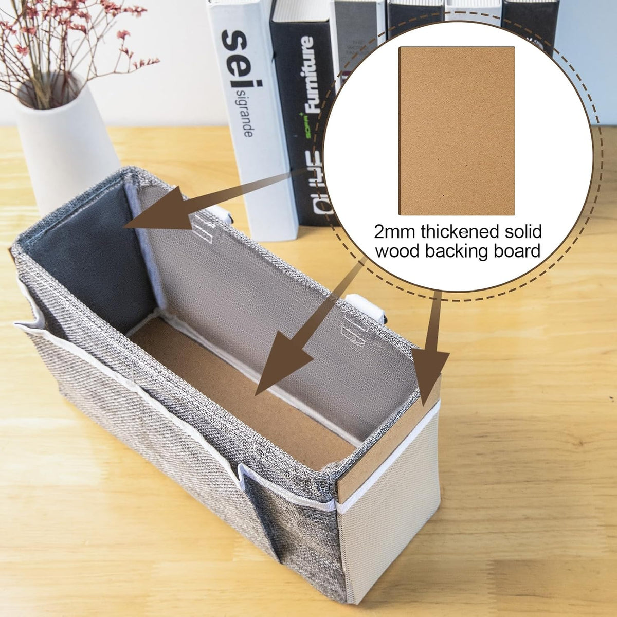 Bedside Caddy, bedside organizer, Hanging Organizers (Beige)
