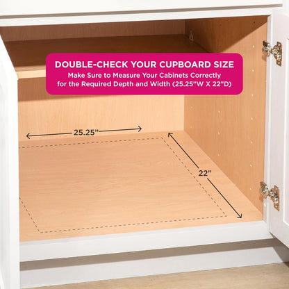 HOLDN’ STORAGE Pull Out Cabinet Organizer, Pantry Drawer, 14"W x 21"D x 5"H | Heavy-Duty Full-Extension, Roll Out Shelf for Pots, Pans & Under Sink Storage, Chrome, Require a 15.25"W Cabinet Opening