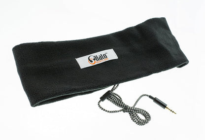 CozyPhones Fleece Sleep Headphones, Wired Over Ear, Black