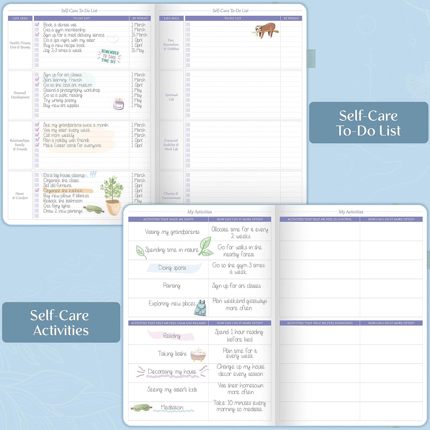Legend Self-Care Journal – Guided Daily Reflection Journal to Support Mental & Physical Health – Daily Mood, Meditation & Personal Development Notebook – 7.1x10.5”, Lasts 3 Months (Turquoise)
