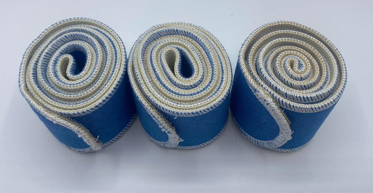 Therapeutic Treatment Wrap, 3 Count Pack, Binder Tape Like Wrap, Elastic Stretch, Effectively Holds Moist Heat Packs, Heating Packs, Cold Packs and Electrodes in Place (2.5" W x 24" L)