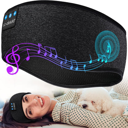 LC-dolida Sleep Headphones Headband Bluetooth 5.4, Sports Headband Earphones Wireless with Speaker Microphone USB C for Women Sleeping Gift Workout Jogging Yoga Insomnia Travel Meditation, Butterfly