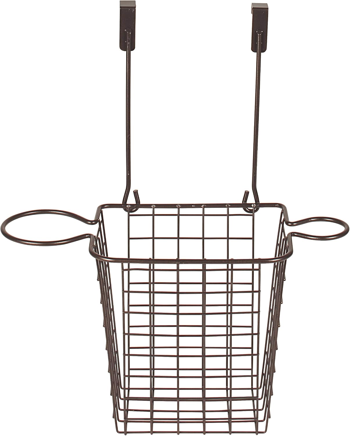 Spectrum Grid Over the Cabinet Styling Station (Satin Nickel) - Tall Bathroom & Under Sink Organizer for Hair Dryer, Beauty Tools, Accessories, & Home Essentials