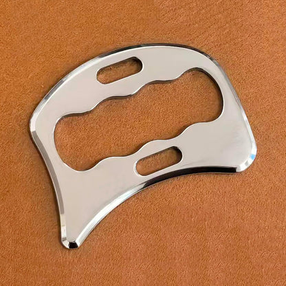 304Stainless Steel Gua Sha Derma Edge Massage Tools-Scraping Massage Tools,Muscle Scraper Tool (D2)