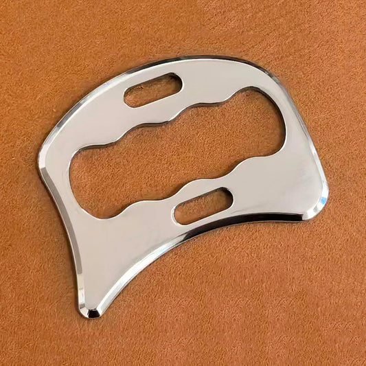 304Stainless Steel Gua Sha Derma Edge Massage Tools-Scraping Massage Tools,Muscle Scraper Tool (D2)