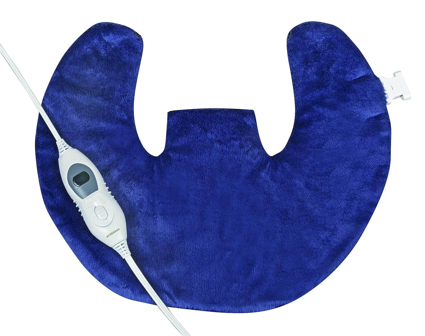 Personal Therapeutic Heating Pad Wrap for Shoulder and Neck | Weighted Trim | 3 Heat Settings | Auto Shut-Off | Digital Controller | Micro-Plush Fabric | Machine Washable | 9ft Cord | 18" x 15"