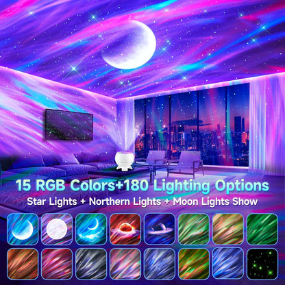 Baby Sound Machine with Night Light Projector,30 Sounds White Noise Machine | 31 Colors&4 Films,Remote,Timer,3 Brightness,360° Rotation,Sleep Soother,Sensory Light Autism Toys,Baby Shower Gifts,Baby Kids