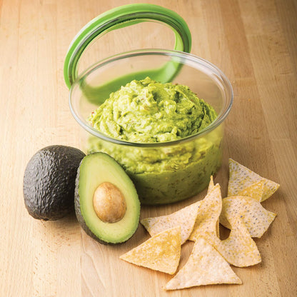 ProKeeper Fresh Guacamole Storage Container with Airtight Lid, 4-Cup, Green | Airtight Seal Prevents Browning, Holds 4 to 5 Avocados Worth of Guac, BPA-Free and Dishwasher Safe