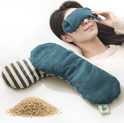 Seoul Heated Rice Eye Mask for Stye & Dry Eyes, Microwavable Compress