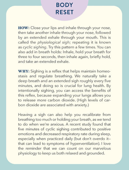 The Stress Resets Deck: 50 Cards to Help You Feel Better in Minutes