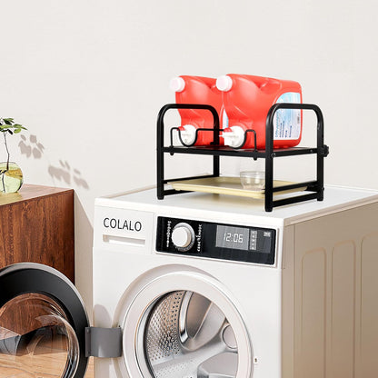 Laundry Detergent Holder & Laundry Detergent Soap Dispenser - Liquid Laundry Detergent Organizer with Drip Tray & Adjustable Tilting Board, for Laundry Room Organization and Storage
