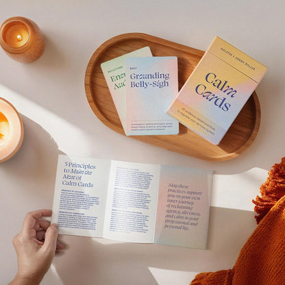 Holstee Calm Cards: 45 Science-Backed Mindfulness Exercises for Anxiety & Stress Relief – Quick Somatic Practices for Emotional Regulation, Awareness & Connection – Created with Expert Jonny Miller