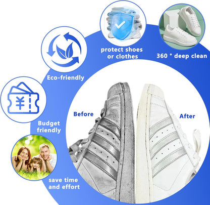 Reusable Shoe Washing Bag, 2-Pack Chenille Laundry Bag for Washer & Dryer. | Soft chenille fibers help deep clean sneakers while the hidden zipper keeps shoes secure and helps protect your washer.