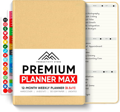 Dated, 2026 Planner, 5.8” x 8.3” - The #1 Productivity Planner to Achieve Your 2026 Goals - Planner 2026-2027 by PRODUCTIVITY STORE (A5, GREY)