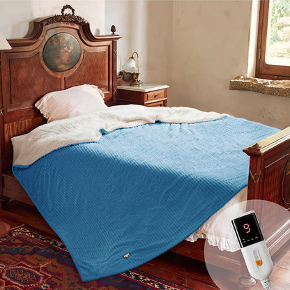 Texciting Heated Blanket 50"X60",Soft Electric Blanket,ETL Certified,Grey