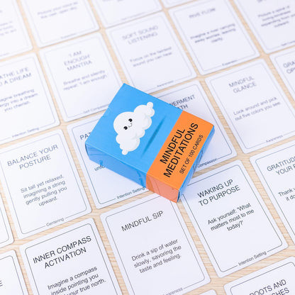 100 Mindful Work Cards – Mindfulness & Self‑Care Prompts for Professionals | Desk & Travel Deck for Stress Relief, Focus, Motivation & Well‑Being