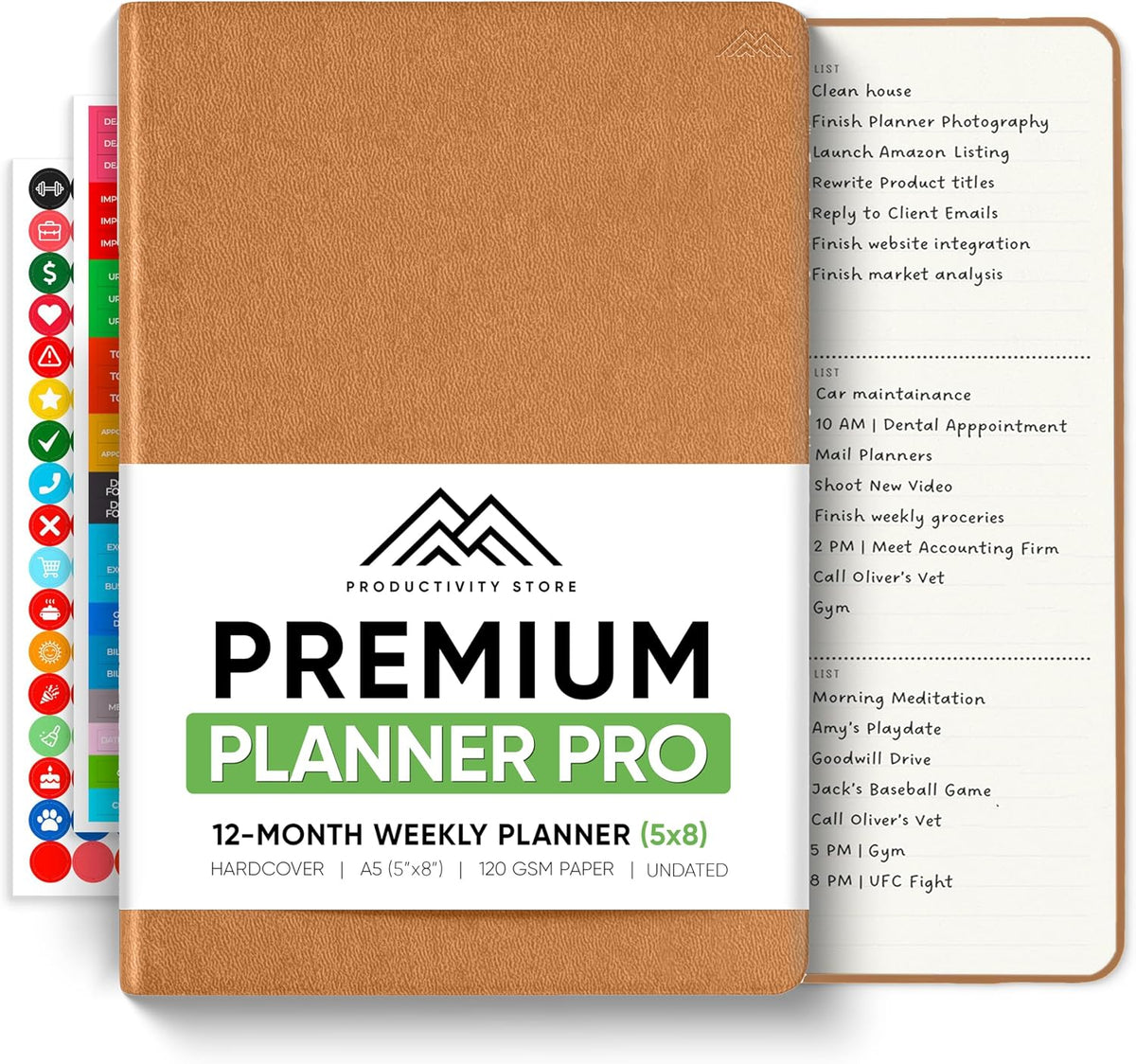 Dated, 2026 Planner, 5.8” x 8.3” - The #1 Productivity Planner to Achieve Your 2026 Goals - Planner 2026-2027 by PRODUCTIVITY STORE (A5, GREY)