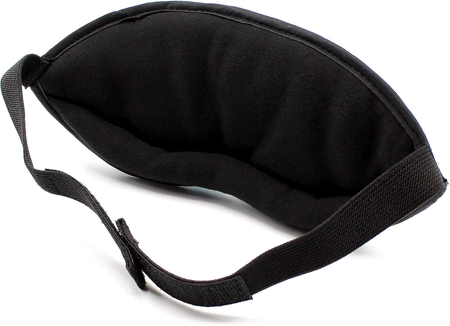 Dream Essentials Opulence Micro Plush Sleep Mask, Black Velvet Eye Mask for Sleeping with Earplugs, Front Pocket, Adjustable Strap, Soft Cotton Lining, Light Blocking Travel Accessory for Night Rest
